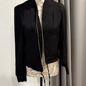 Divided Black Bomber Jacket for Women